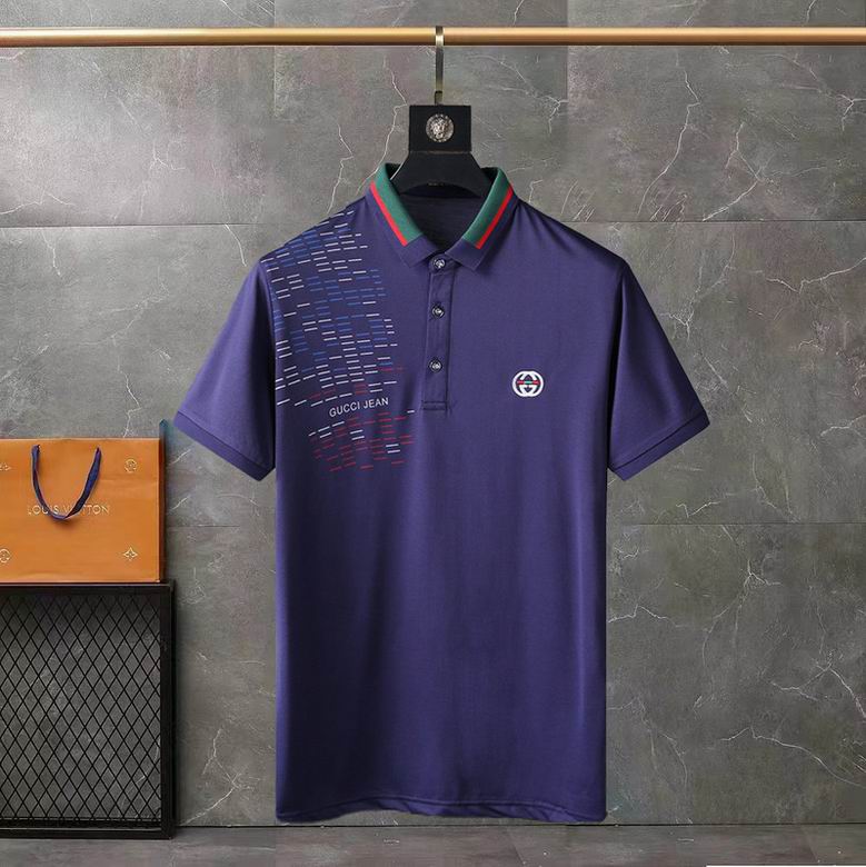 Wholesale Cheap G.ucci Short Sleeve Lapel T Shirts for Sale