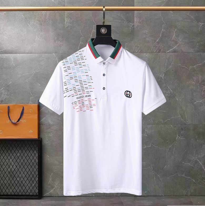 Wholesale Cheap G.ucci Short Sleeve Lapel T Shirts for Sale