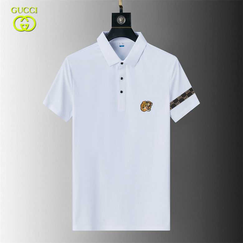 Wholesale Cheap G.ucci Short Sleeve Lapel T Shirts for Sale