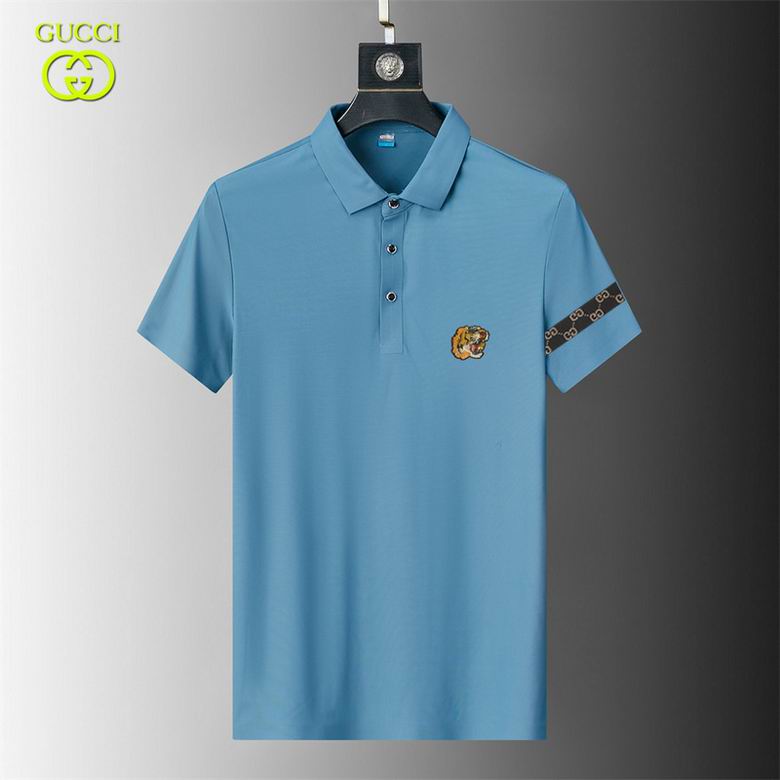 Wholesale Cheap G.ucci Short Sleeve Lapel T Shirts for Sale