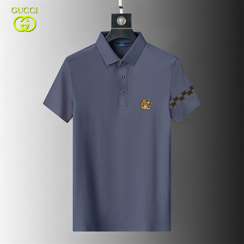 Wholesale Cheap G.ucci Short Sleeve Lapel T Shirts for Sale