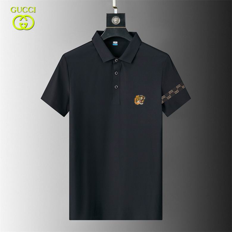 Wholesale Cheap G.ucci Short Sleeve Lapel T Shirts for Sale