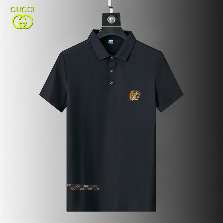 Wholesale Cheap G.ucci Short Sleeve Lapel T Shirts for Sale