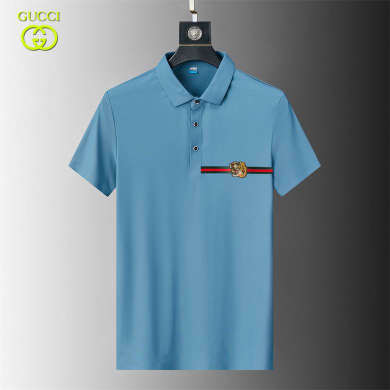 Wholesale Cheap G.ucci Short Sleeve Lapel T Shirts for Sale
