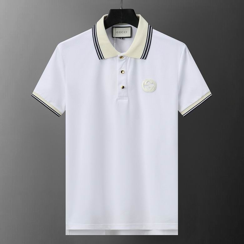 Wholesale Cheap G.ucci Short Sleeve Lapel T Shirts for Sale