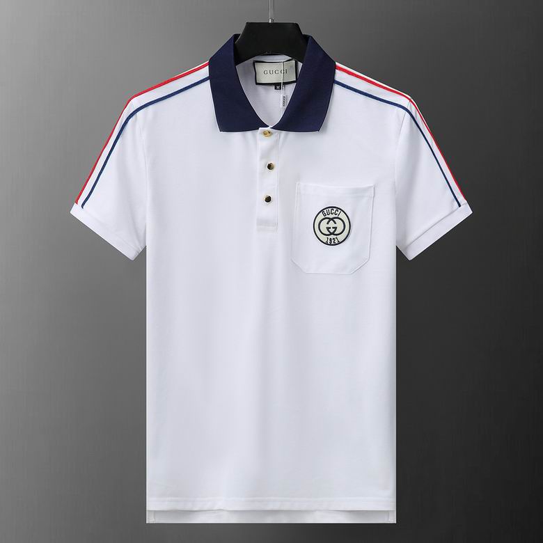 Wholesale Cheap G.ucci Short Sleeve Lapel T Shirts for Sale