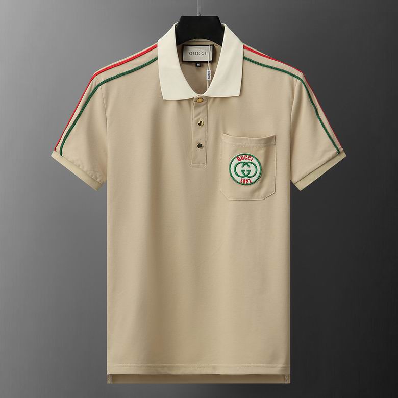 Wholesale Cheap G.ucci Short Sleeve Lapel T Shirts for Sale