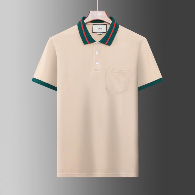 Wholesale Cheap G.ucci Short Sleeve Lapel T Shirts for Sale