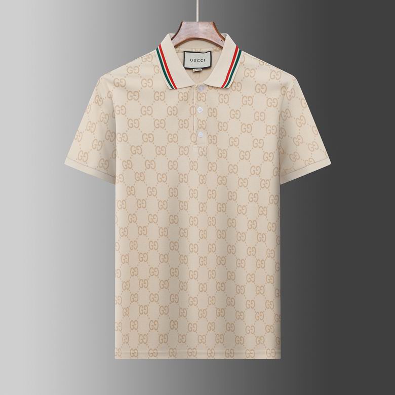Wholesale Cheap G.ucci Short Sleeve Lapel T Shirts for Sale