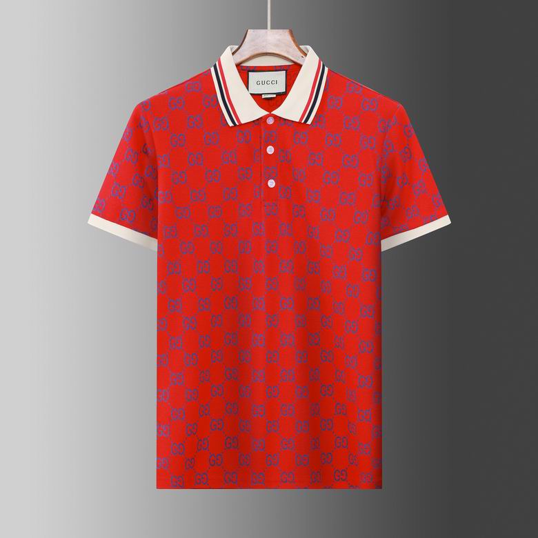 Wholesale Cheap G.ucci Short Sleeve Lapel T Shirts for Sale