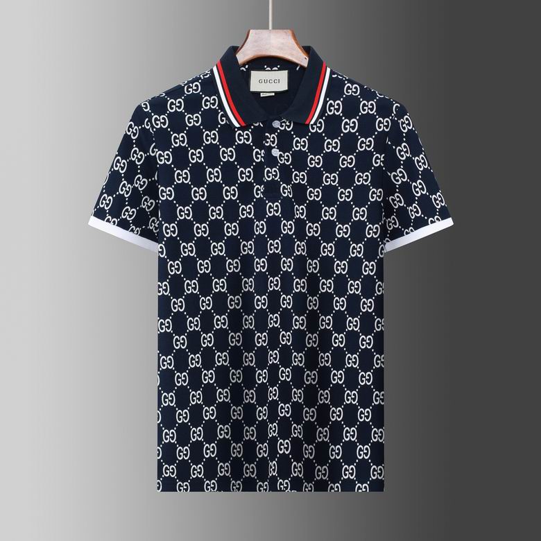 Wholesale Cheap G.ucci Short Sleeve Lapel T Shirts for Sale