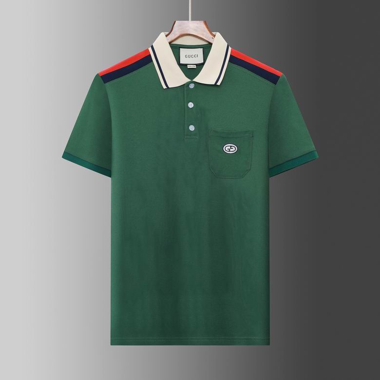 Wholesale Cheap G.ucci Short Sleeve Lapel T Shirts for Sale
