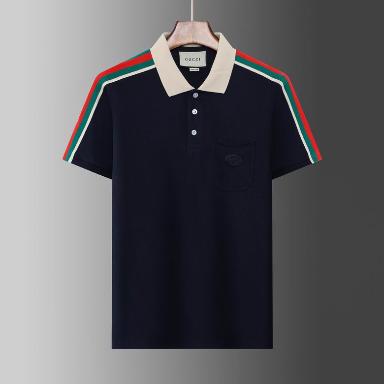 Wholesale Cheap G.ucci Short Sleeve Lapel T Shirts for Sale