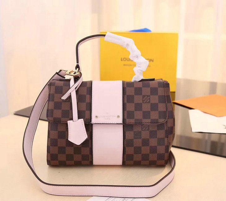 Wholesale Cheap Louis Vuitton Bond Street Damier Ebene Canvas Replica Handbags for Sale-073