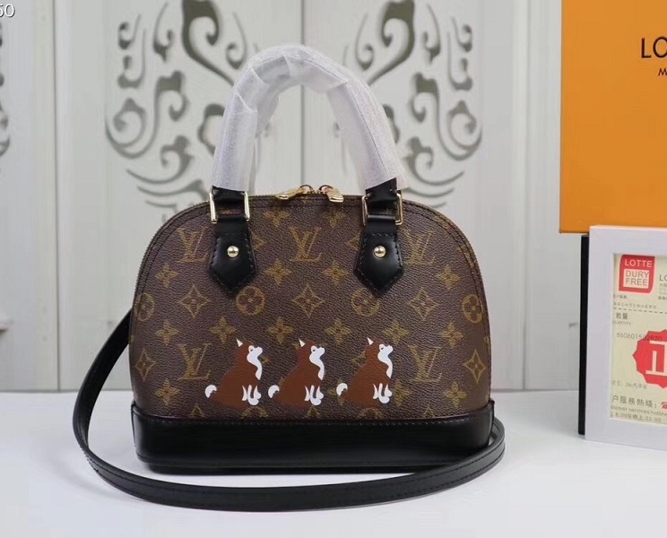 Wholesale Cheap Fake Louis Vuitton Alma BB Monogram Canvas Bags for Sale-308