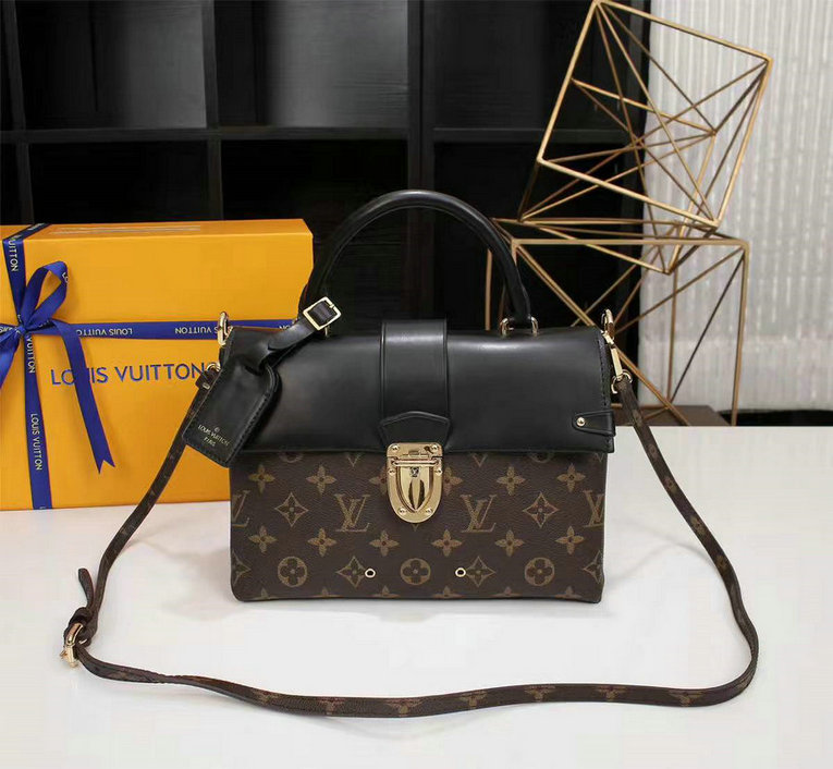 Wholesale Cheap AAA Louis Vuitton One Handle Flap Bag MM Monogram Canvas Replica Handbags for Sale-312