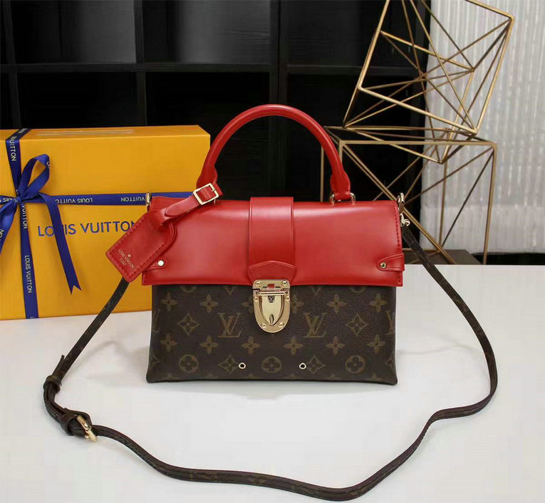 Wholesale Cheap AAA Louis Vuitton One Handle Flap Bag MM Monogram Canvas Replica Handbags for Sale-313
