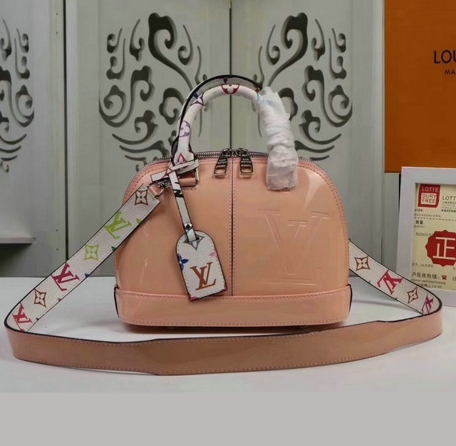 Wholesale Cheap Replica Louis Vuitton Alma Bb Monogram Vernis Leather Bags for Sale-063