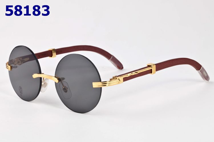 Wholesale Cartier Round Frame Glasses-188