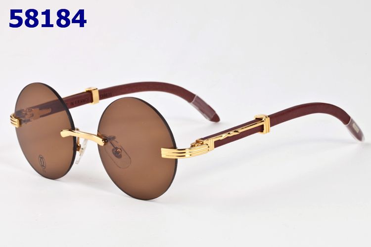 Wholesale Cartier Round Frame Glasses-189