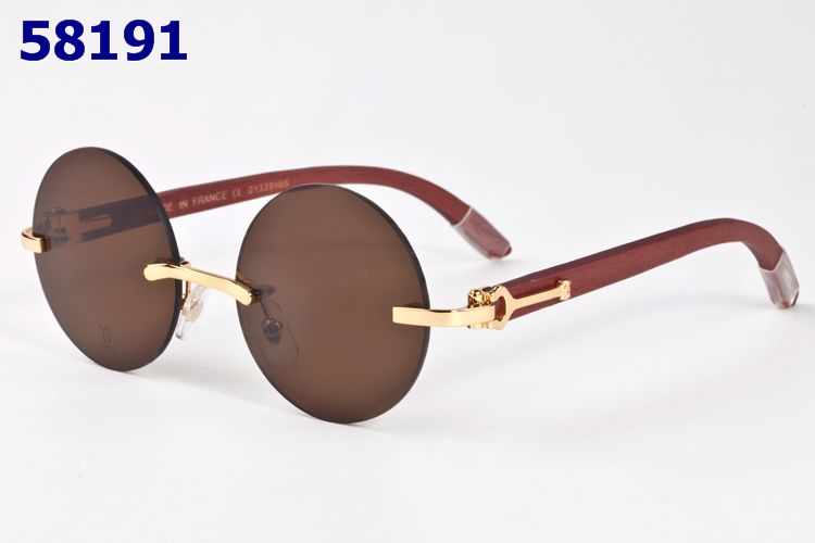 Wholesale Cartier Round Frame Glasses-194