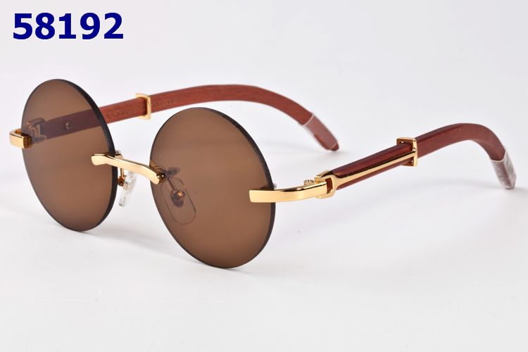 Wholesale Cartier Round Frame Glasses-195