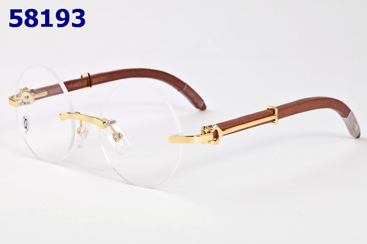 Wholesale Cartier Round Frame Glasses-196