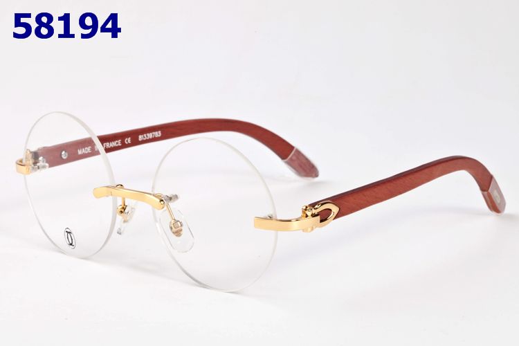 Wholesale Cartier Round Frame Glasses-197