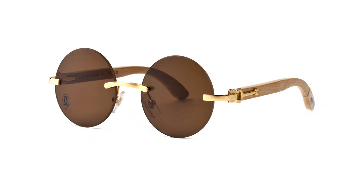 Wholesale Cartier Round Sunglasses Frames-607