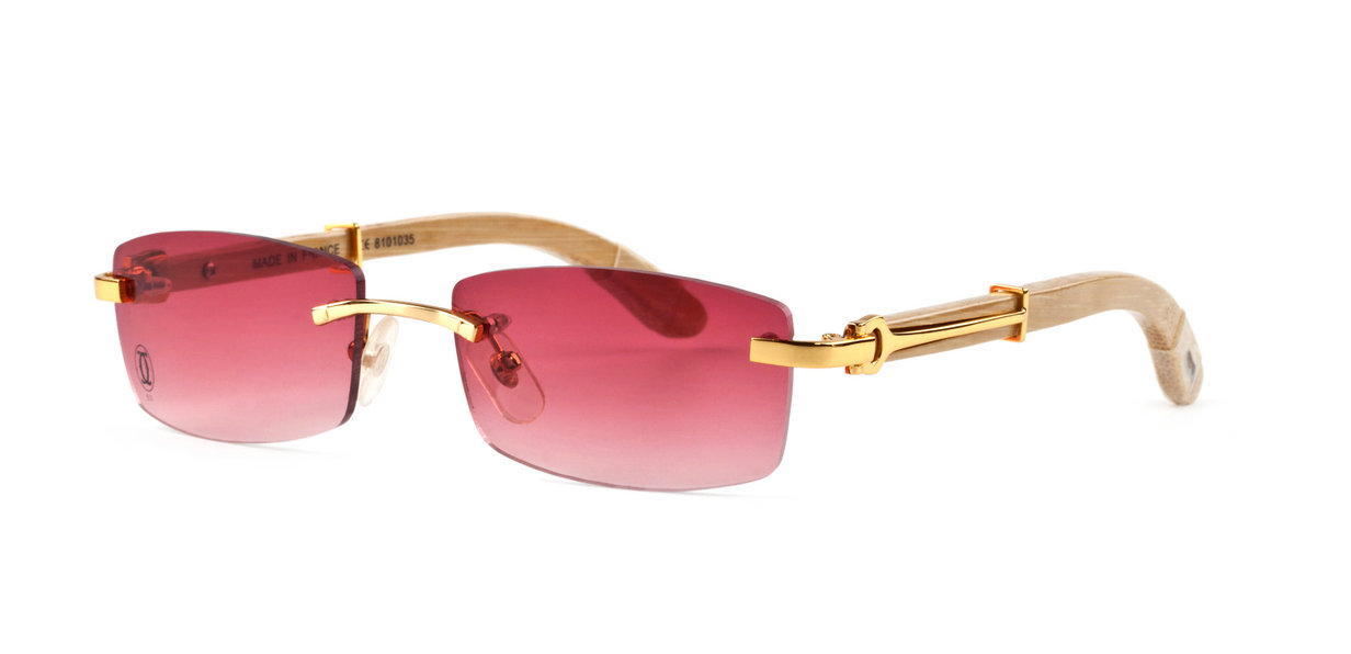 Wholesale Replica Cartier Bamboo Frame Glasses For Cheap Sale-650