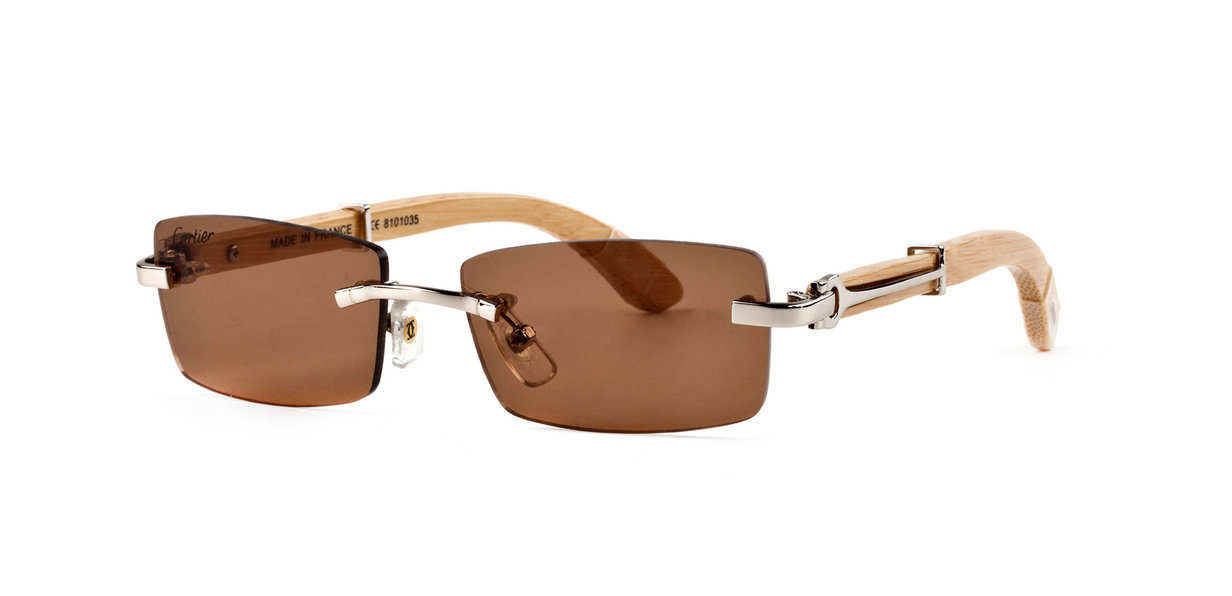 Wholesale Replica Cartier Bamboo Frame Optical Glasses For Cheap-651
