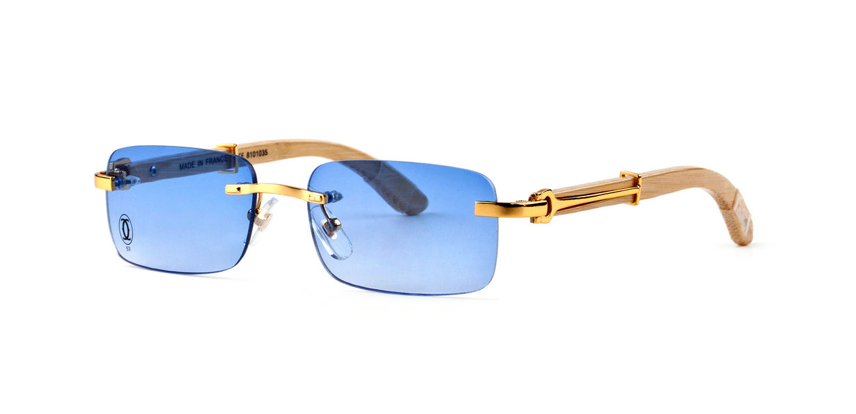 Wholesale Replica Cartier Bamboo Frame Optical Glasses Cheap Sale-652