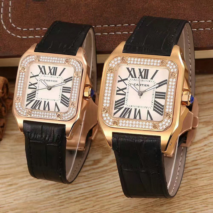Wholesale Luxury Cartier Couple Watches for Cheap-375