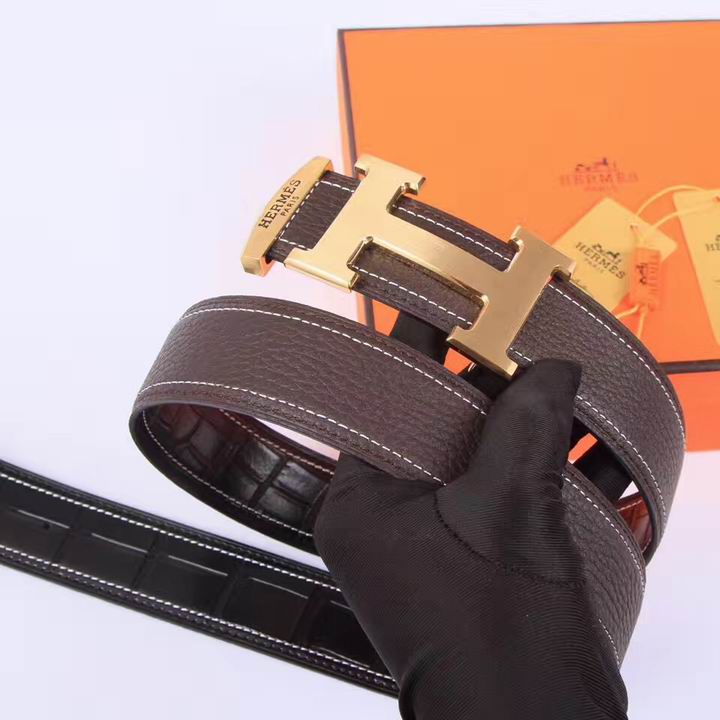 Wholesale 1:1 Hermes Leather Belt Replica-696