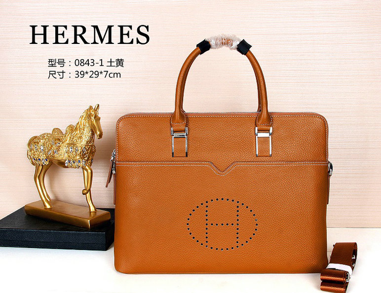 Wholesale High Quality Replica Hermes Leather Briefcase Bags for Sale-139