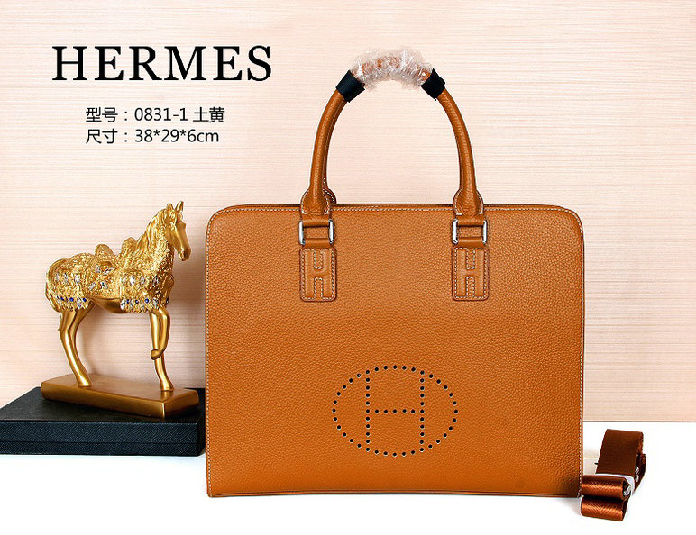 Wholesale Cheap Replica Hermes Leather Briefcase Bags for Sale-132