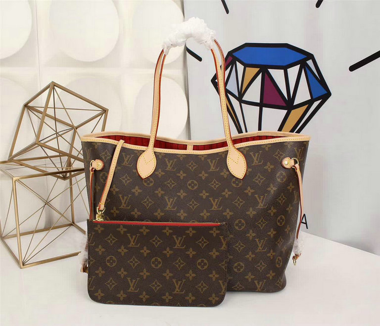 Wholesale Cheap Louis Vuitton Neverfull Mm Monogram Canvas Handbags M41177-303