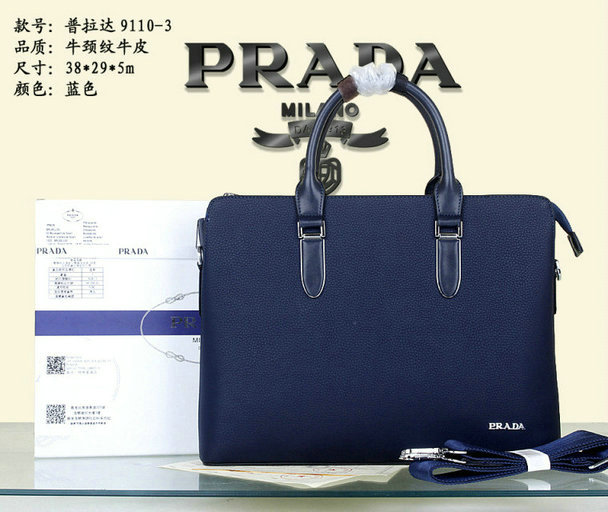 Wholesale Prada Briefcases Mens Bags-015