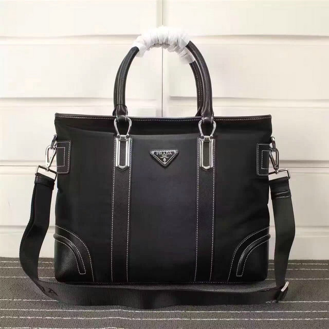Wholesale Cheap Replica Prada Mens Briefcases & Business for Sale-158