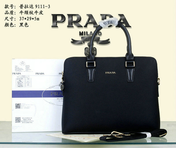 Wholesale Prada Briefcases Mens Bags-016