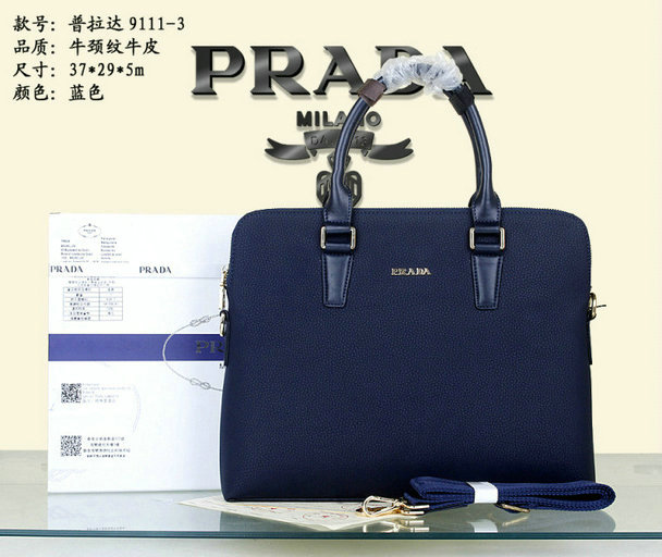 Wholesale Prada Briefcases Mens Bags-017