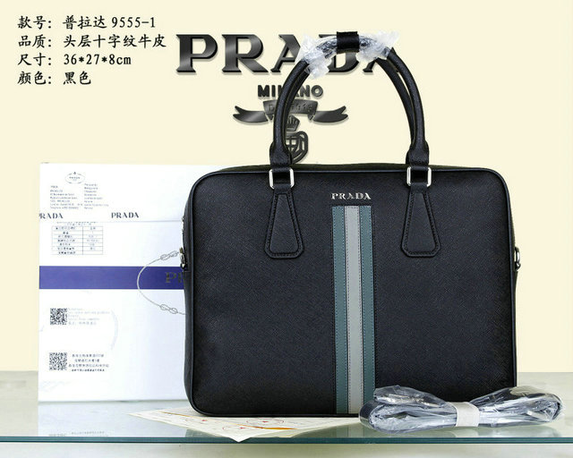 Wholesale Prada Briefcases Mens Bags-025