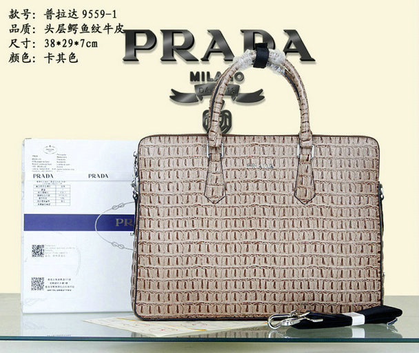 Wholesale Prada Briefcases Mens Bags-027