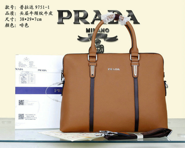 Wholesale Prada Briefcases Mens Bags-029