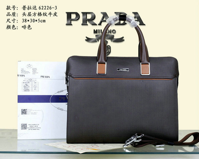 Wholesale Prada Briefcases Mens Bags-043