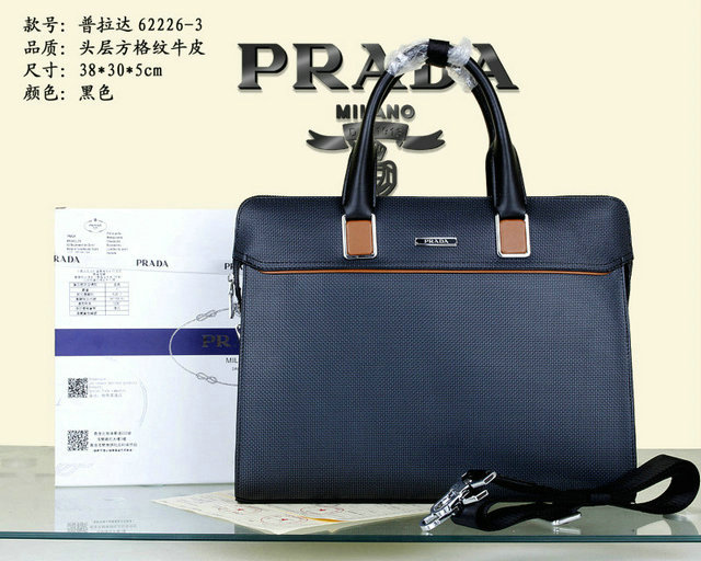 Wholesale Prada Briefcases Mens Bags-044