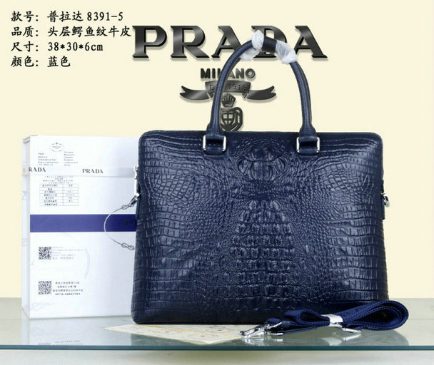 Wholesale Prada Briefcases Mens Bags-009