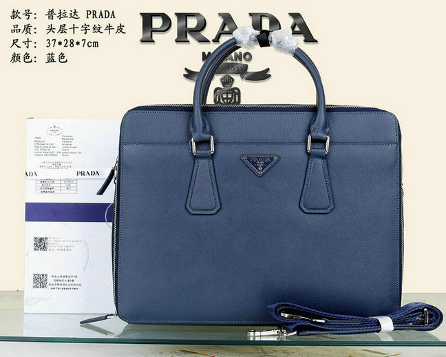 Wholesale Prada leather Briefcases Bags-094