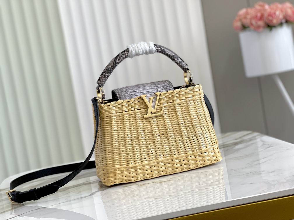 Wholesale Cheap Louis Vuitton replica Capucines Women Tote Shoulder bags for Sale