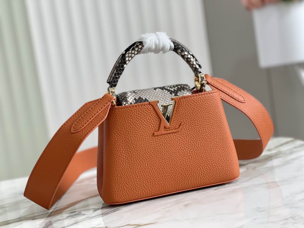 Wholesale Cheap Louis Vuitton replica Capucines Women Tote Shoulder bags for Sale